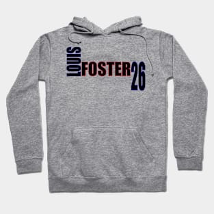 Louis Foster '23 black text Hoodie